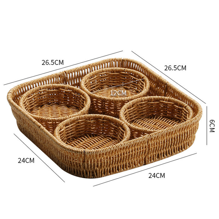 Dekorativer Rattan Servier Karnz