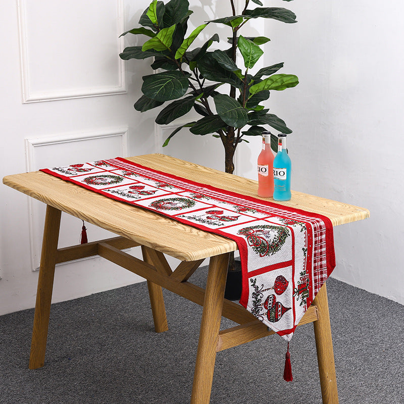 Weihnachts Tischläufer mit Rentier-Motiv Karnz
