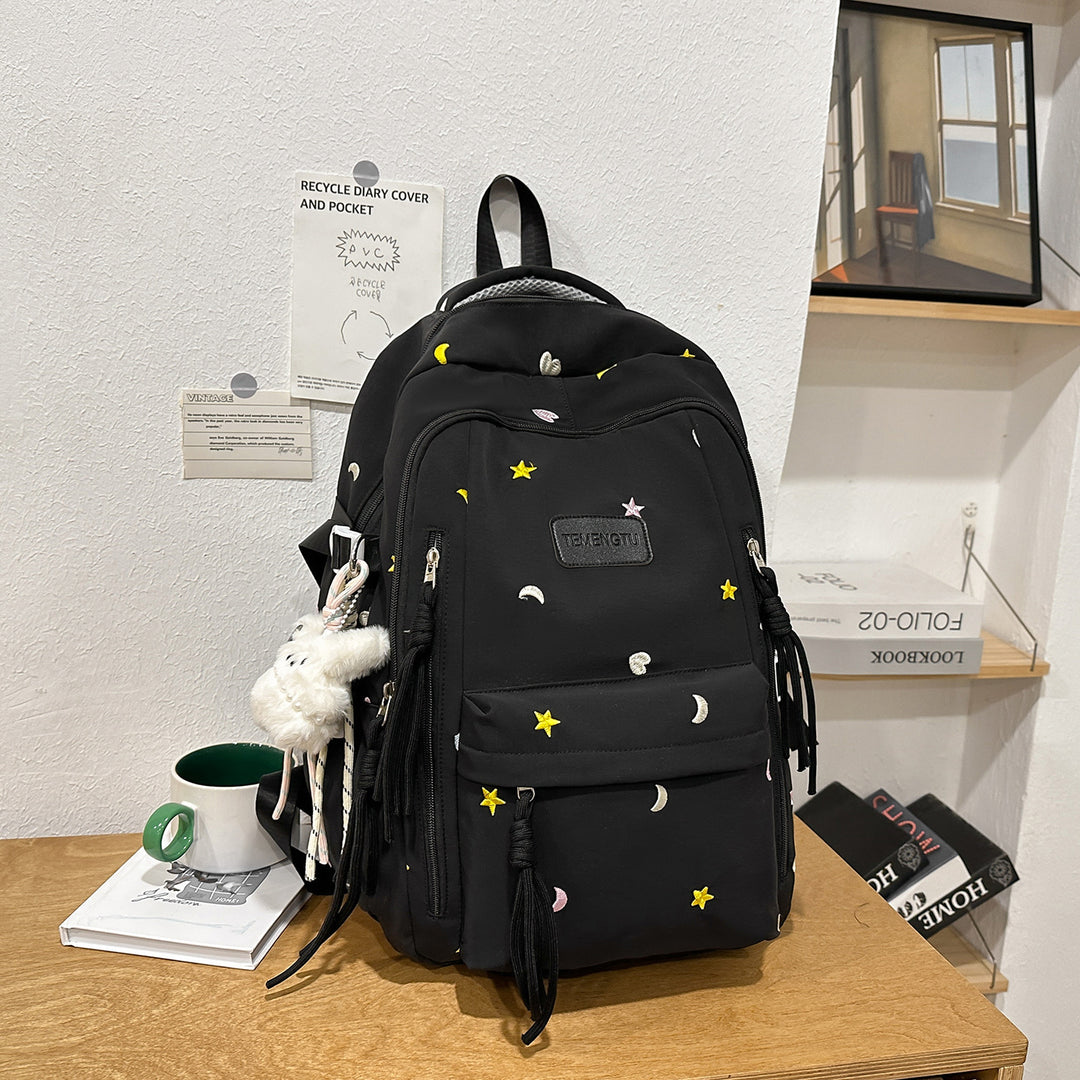 Stylischer Bestickter täglicher Rucksack Karnz