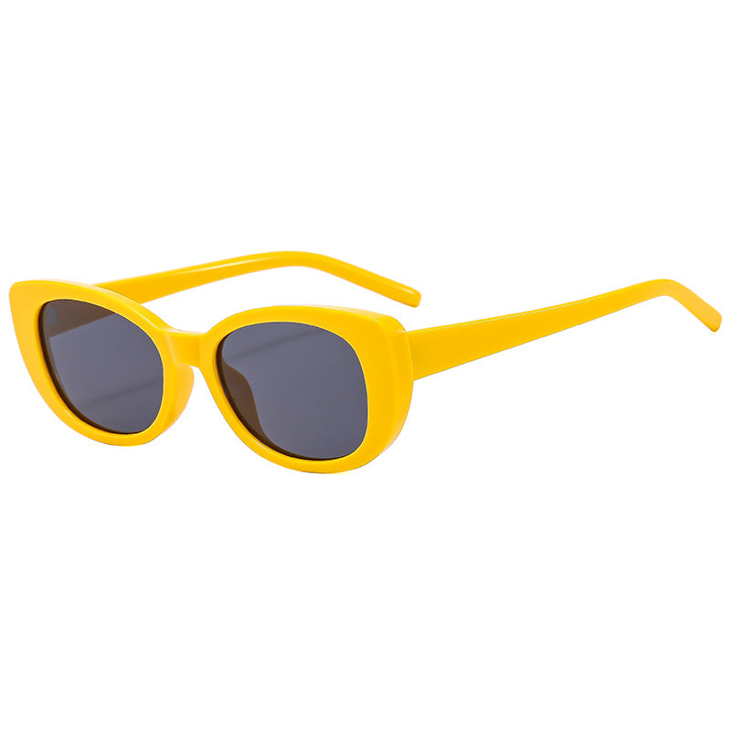 Damen Cat-Eye Sonnenbrille mit hochglänzendem Kunststoffrahmen Karnz
