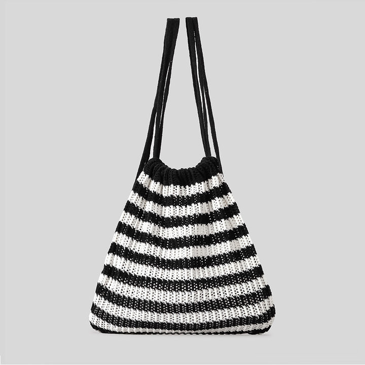 Leichte gestreifte Häkel-Tasche