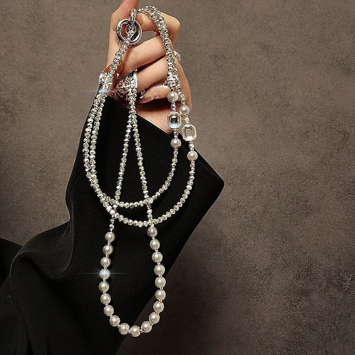 Elegante Crystal Beaded Brillen Kette Karnz 1790136027
