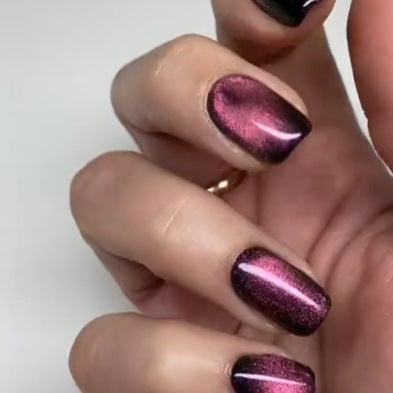 Stilvolle Gradient Press-On Nägel Karnz