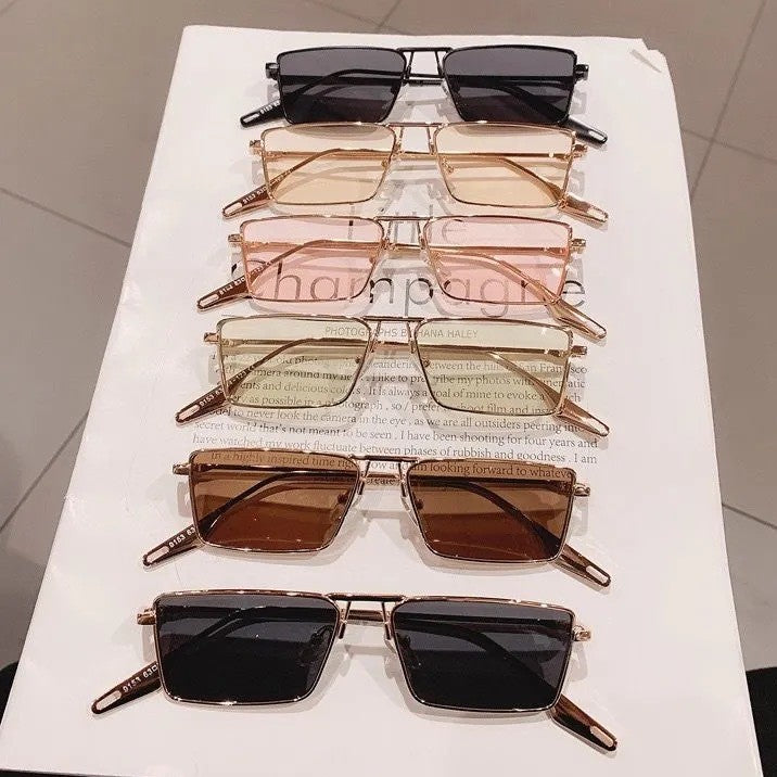 Modische Rechteckige Sonnenbrille Karnz