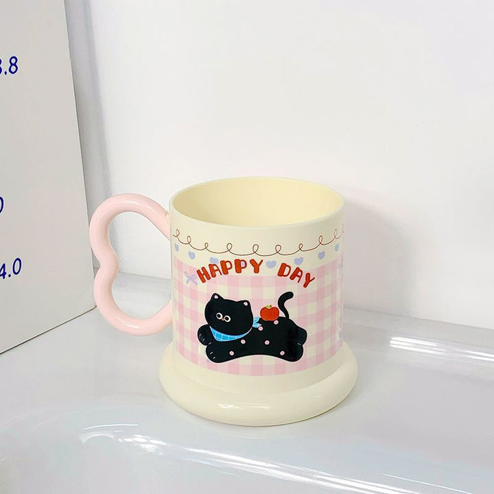 Keramiktasse mit Verspieltem Welpenmotiv Karnz