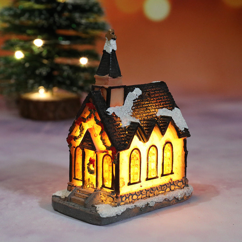 Dekorative Weihnachts-Spielzeughaus Figur