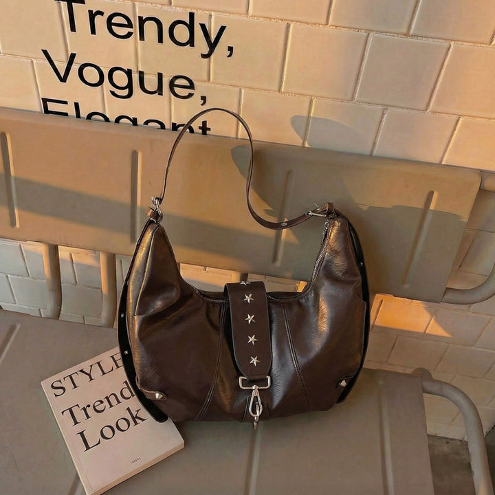 WoChic Leder Hobo Tasche Karnz