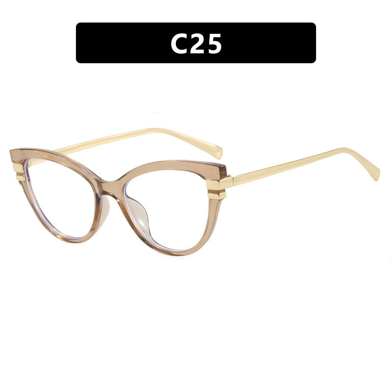 Damen Cat-Eye Sonnenbrille mit eleganten Metallakzenten Karnz