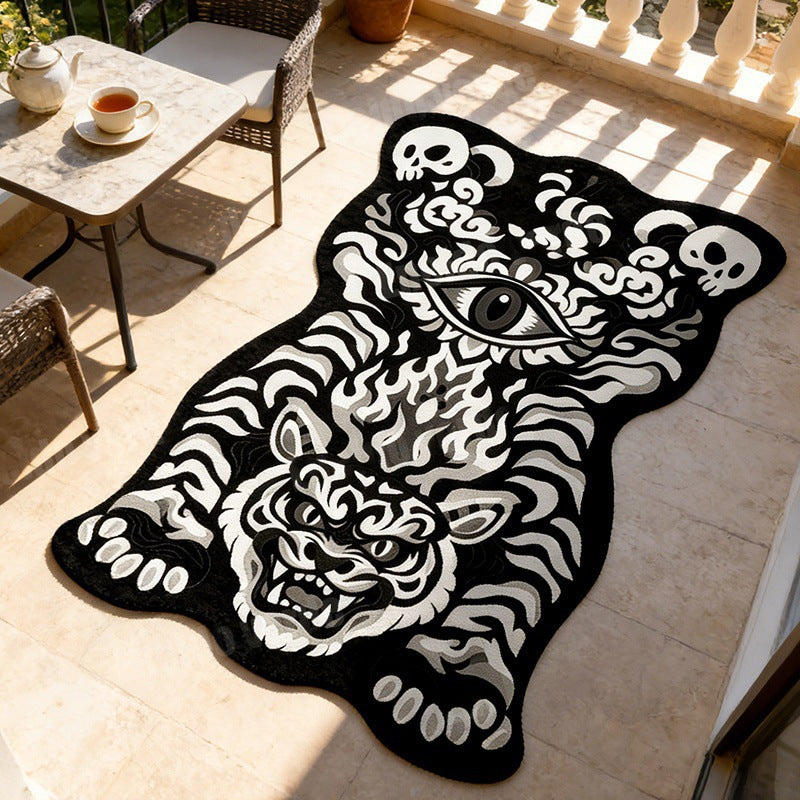 Künstlerischer Tiger-förmiger Teppich