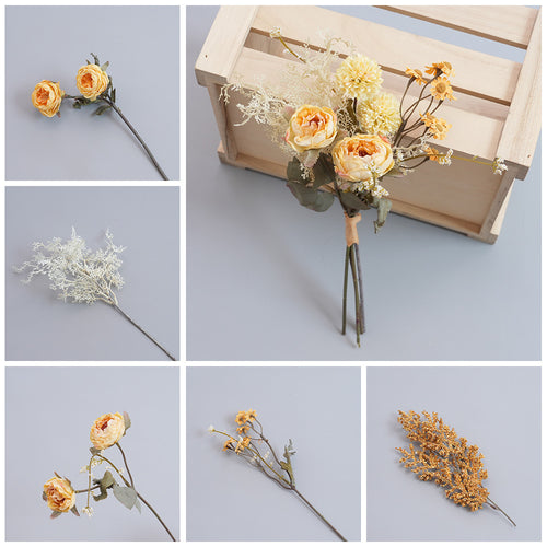 Bohemian getrockte Blumenarrangement