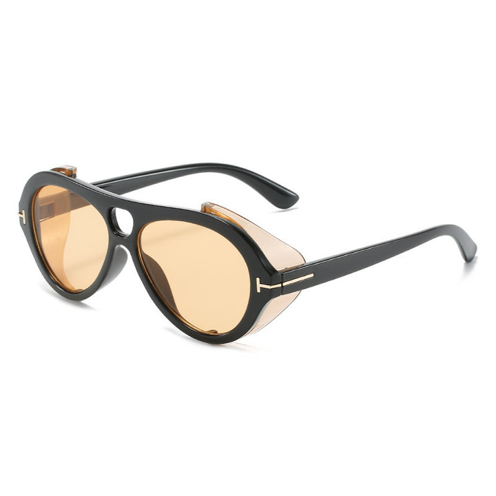 Retro-inspirierte Schild-Sonnenbrille Karnz