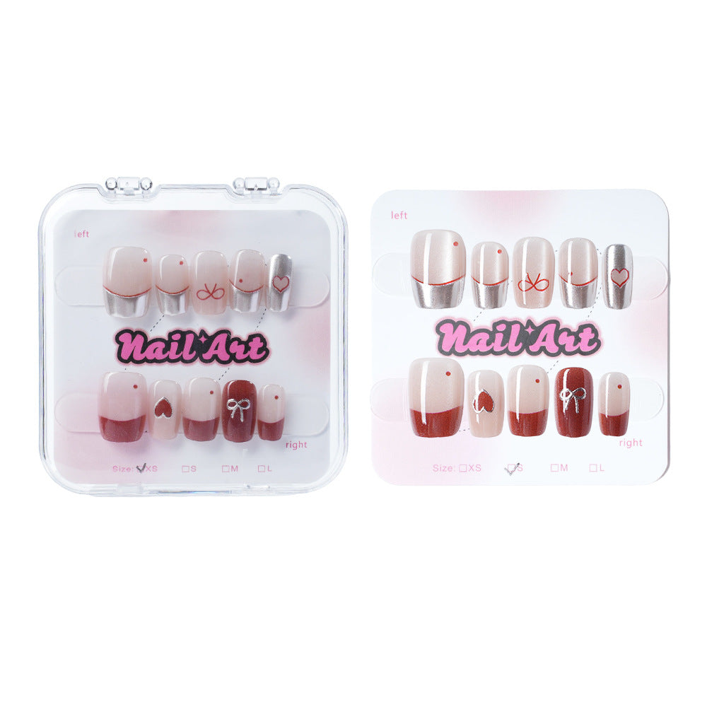 Romantisches Herz-Themen Druck-Nagelset Karnz