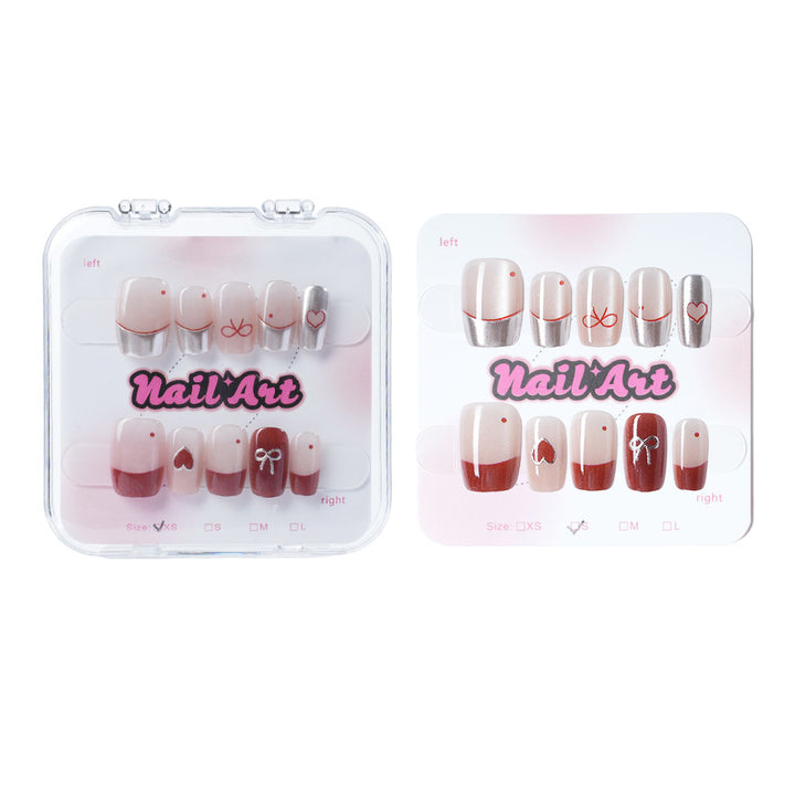 Romantisches Herz-Themen Druck-Nagelset Karnz
