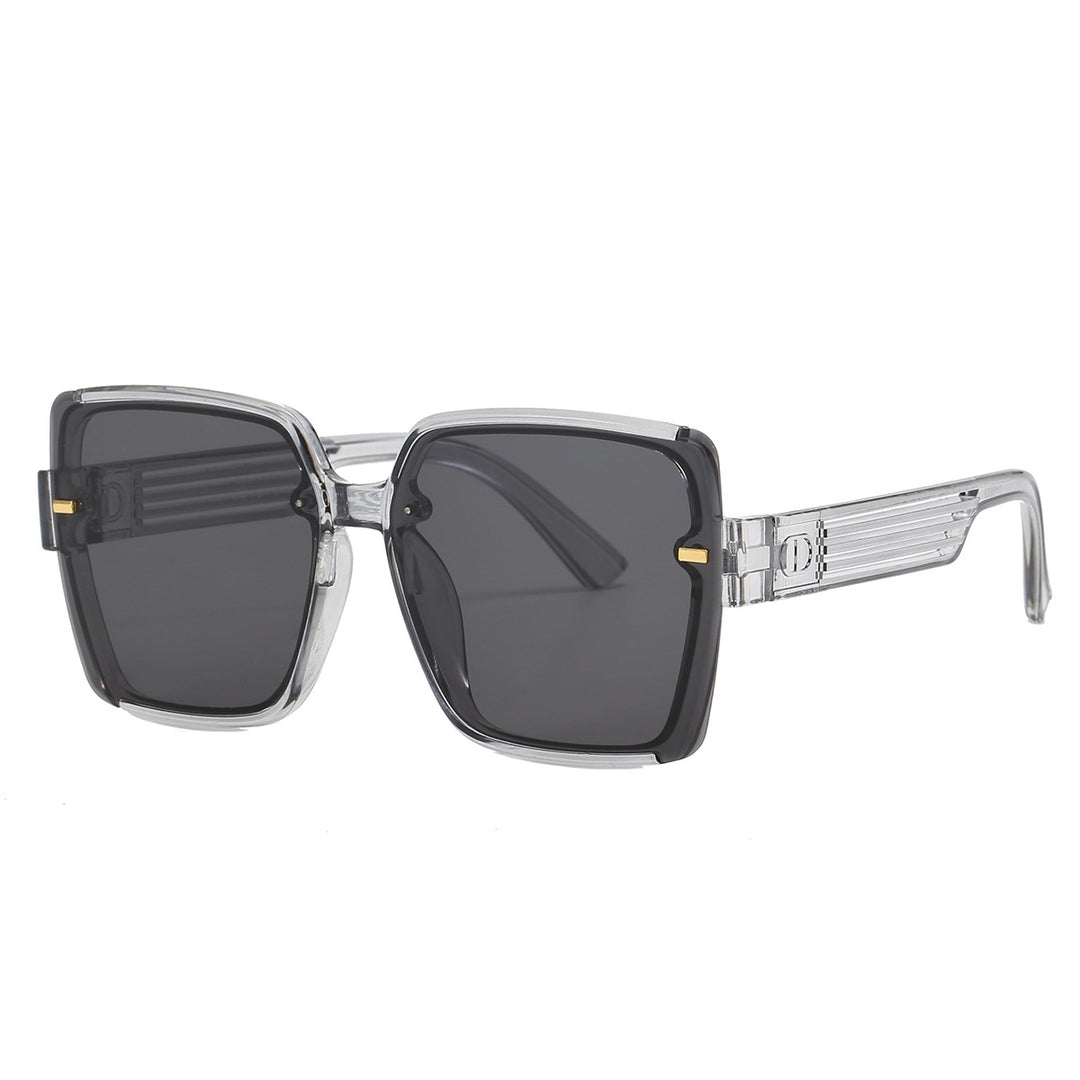 Damen trendige quadratische Sonnenbrille mit UV-Schutz und modischem Gestell Karnz