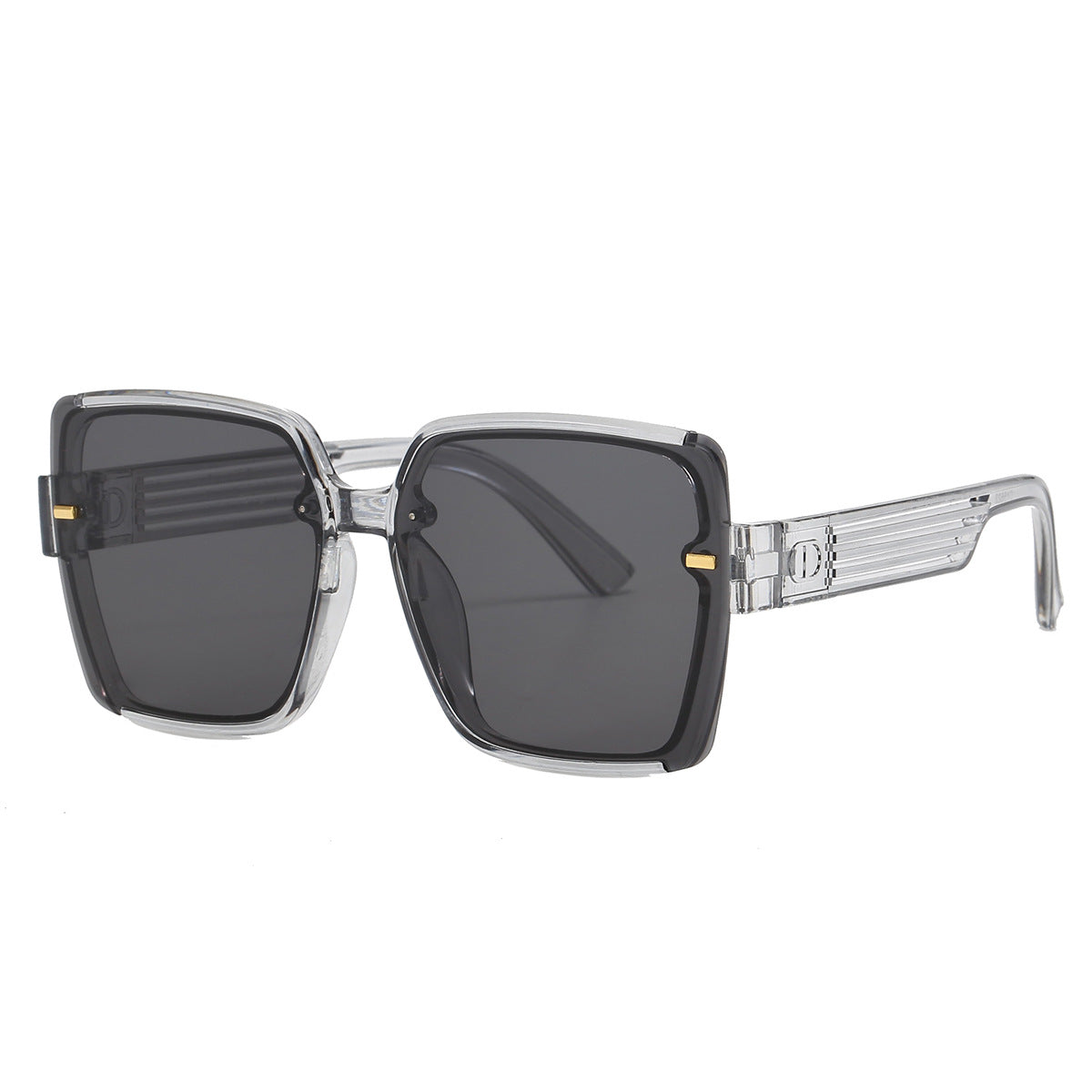 Damen trendige quadratische Sonnenbrille mit UV-Schutz und modischem Gestell Karnz