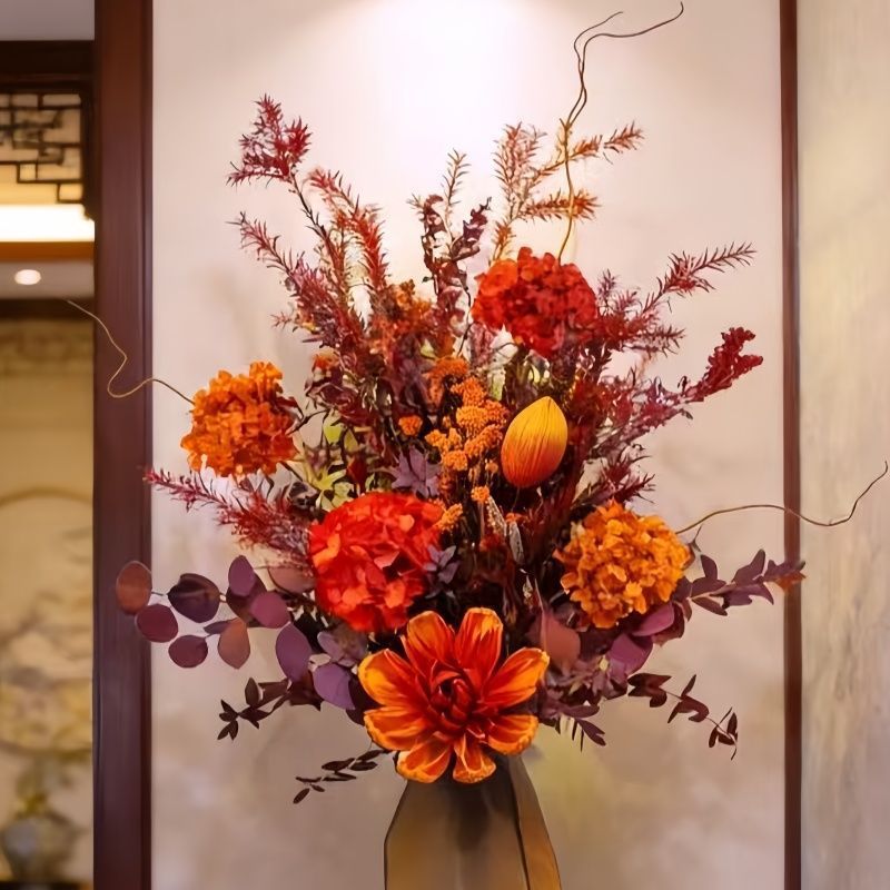 Exquisite Trockenblumen-Tischdeko