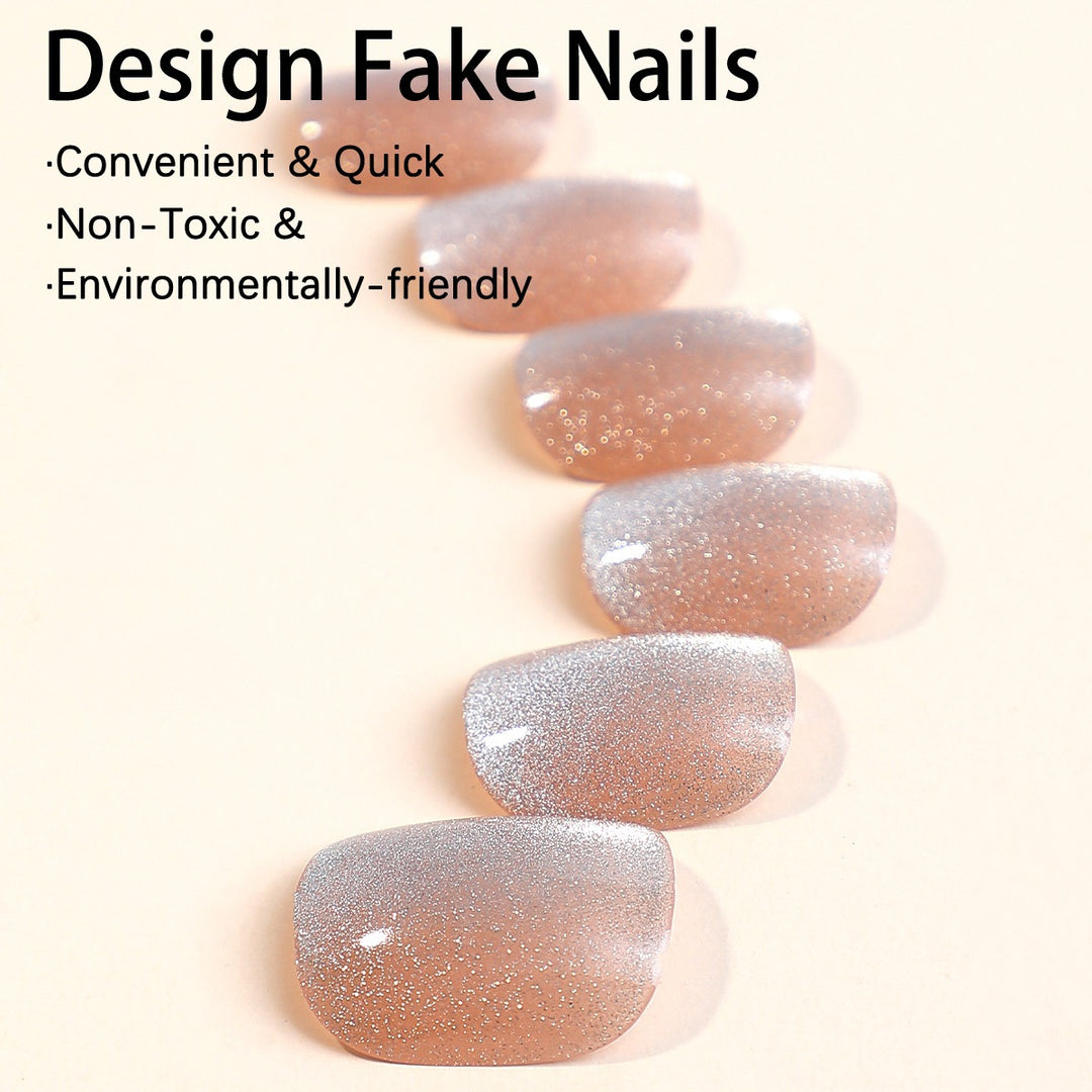 Kunstnagelset mit Glitzer- und Hochglanzfinish Karnz