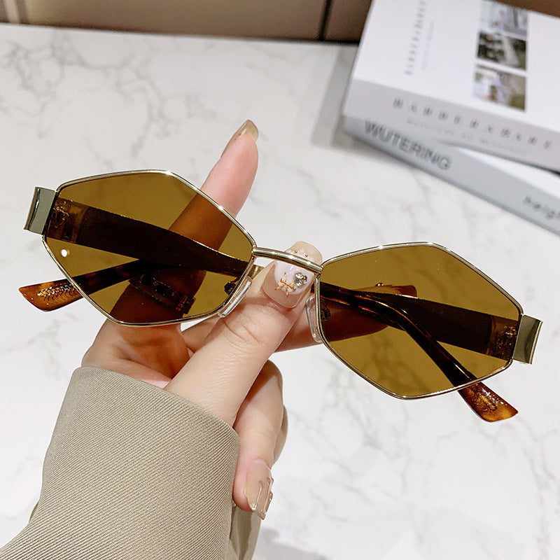 Damen geometrische Cat-Eye Sonnenbrille Karnz