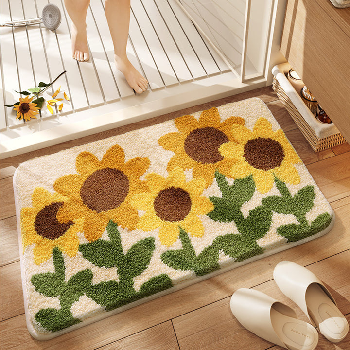 Plüsch Floral Design Badmatte Karnz