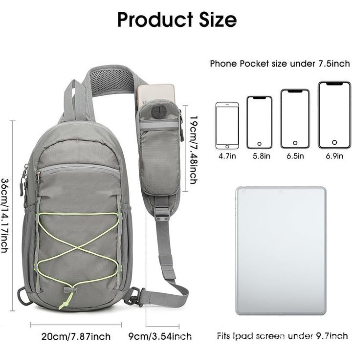 Sling-Rucksack mit Multifunktionalem Stauraum und Ergonomischem Tragesystem Karnz