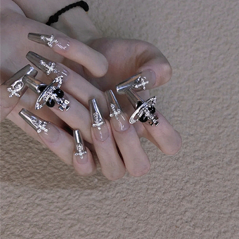 Elegantes Designer Press-On Nagelset
