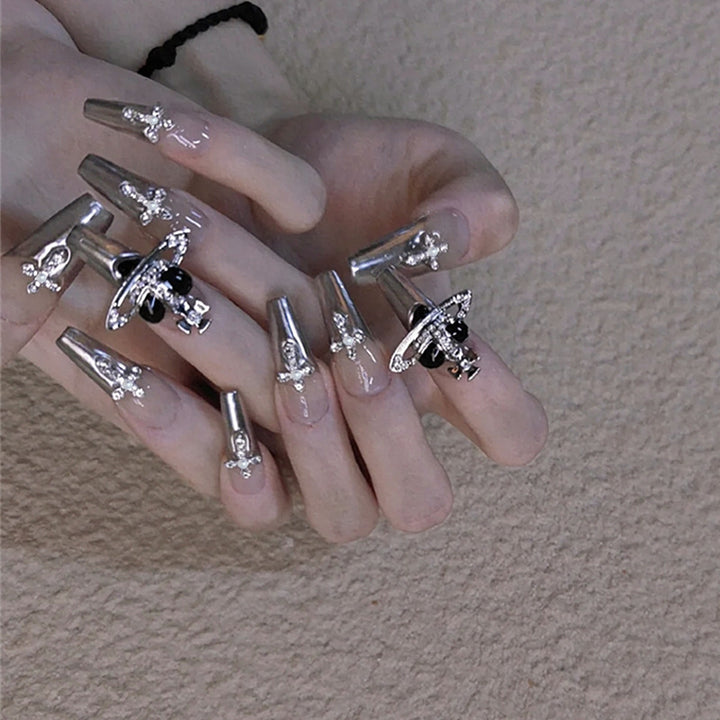 Elegantes Designer Press-On Nagelset