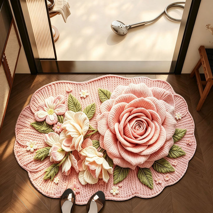 Blumen Design Badezimmermatte Karnz