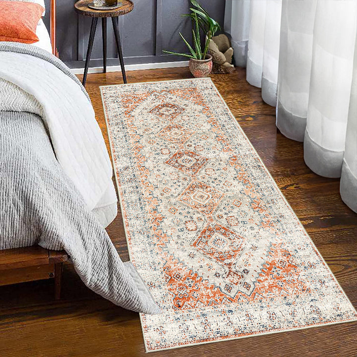 Vintage-inspirierter floraler Musterteppich Runner Karnz