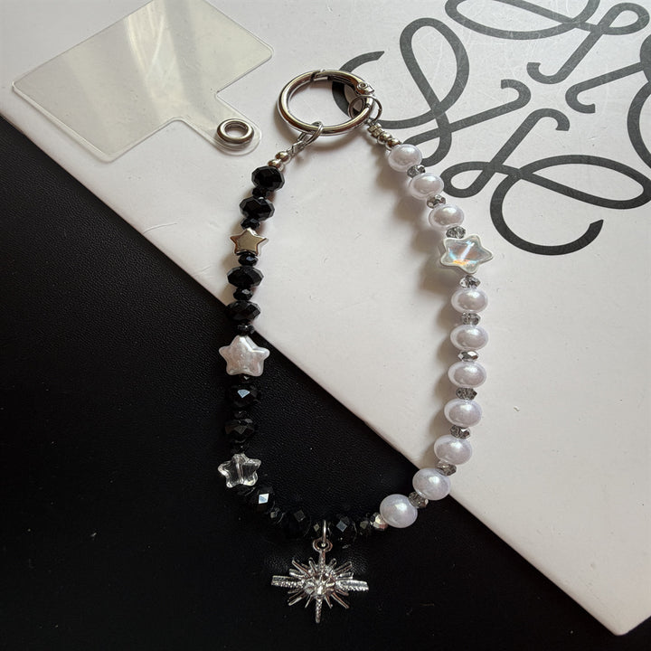 Eleganter Perlen-Charm-Schlüsselanhänger-Halter Karnz