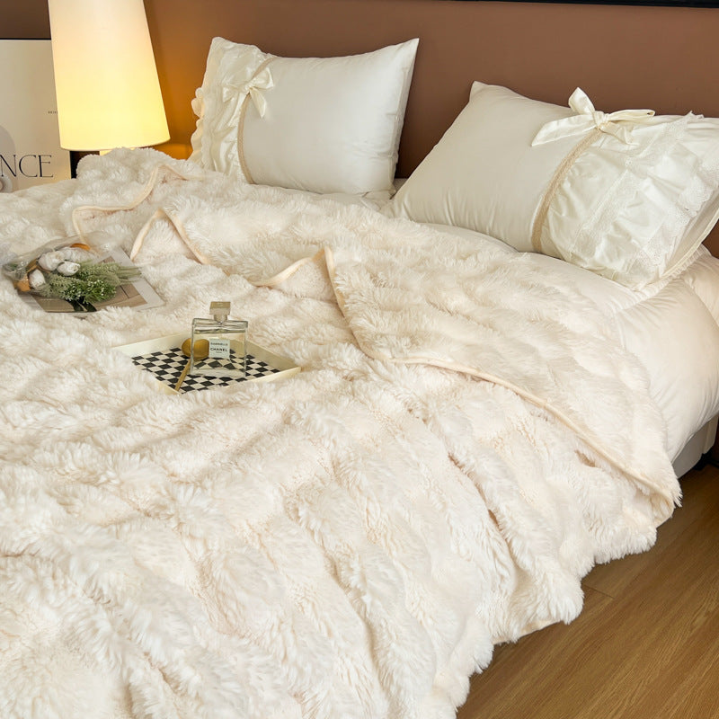 Ultra-weiche strukturierte Fleece-Decke Karnz
