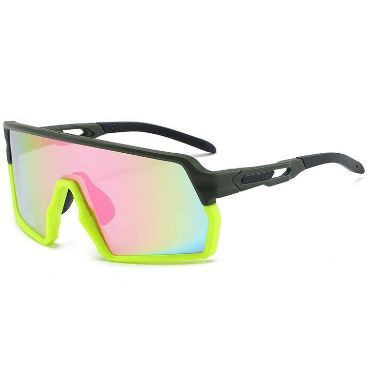 Damen Sportliche Rennbrille mit innovativem Rahmen und hochreflektierenden Gläsern Karnz