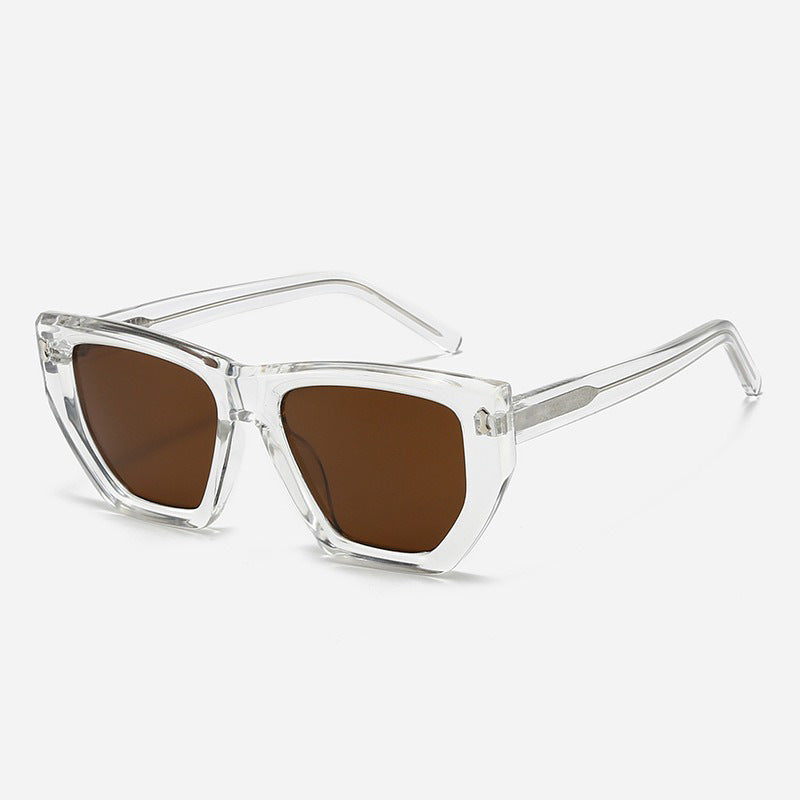 Damen Modische Sonnenbrille mit einzigartigem sechseckigem Rahmen und schützenden Gläsern Karnz