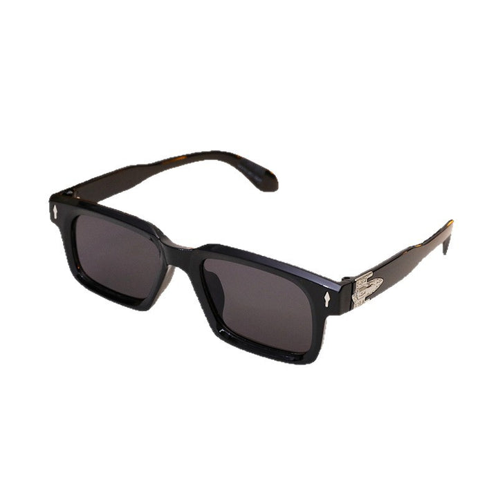 Damen elegante rechteckige Sonnenbrille mit speziellem Rahmen Karnz