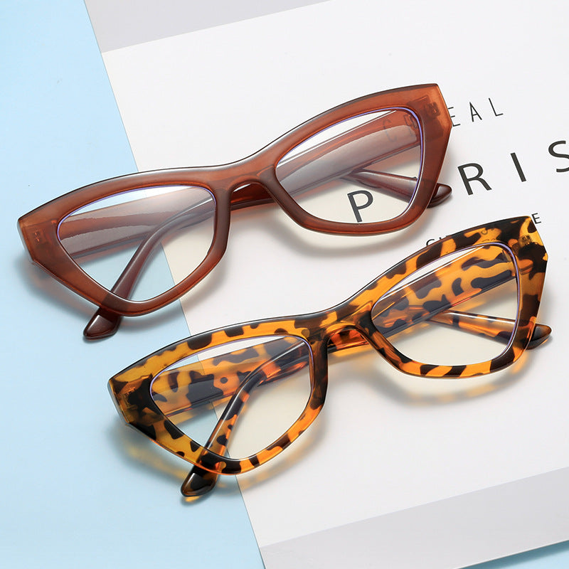 Damen Cat-Eye-Brille mit modischem transparenten Rahmen Karnz