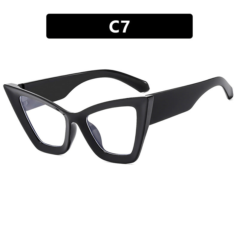 Damen trendige Cat-Eye Sonnenbrille mit robustem Design und UV-Schutz Karnz
