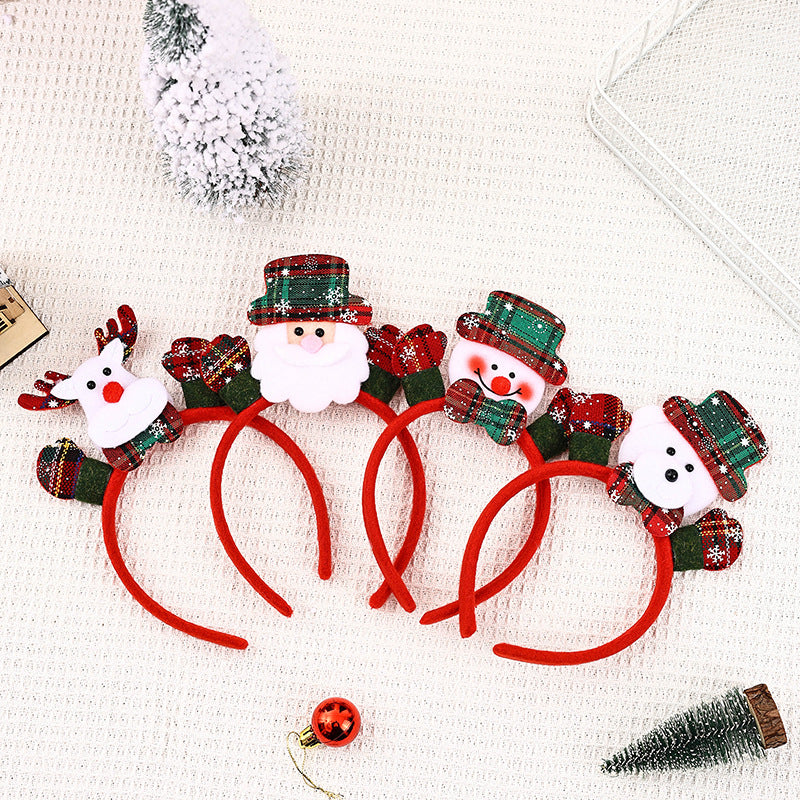 LED Leuchtender Weihnachts-Haarreifen mit Rentier-Motiv Karnz