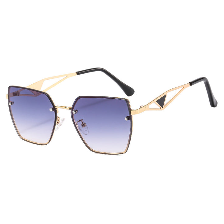 Damen geometrische Sonnenbrille mit filigranem Design Karnz