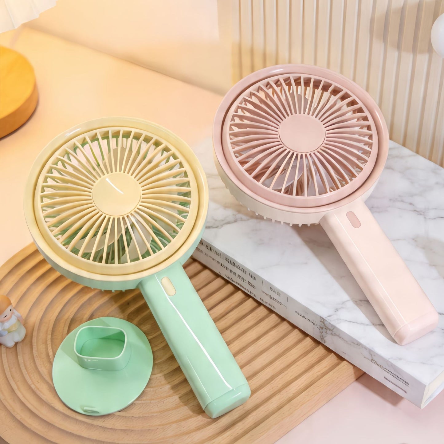 Damen Tragbarer Tischventilator mit integrierter USB-Ladefunktion Karnz