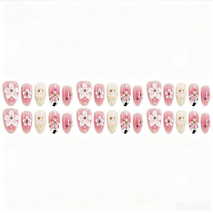 Florales Dekoratives Press-On Nagelset