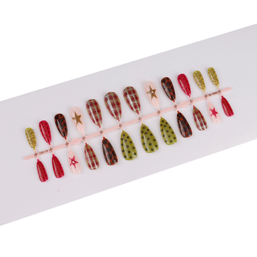 Premium Kunstvolle Aufklebenägel Set