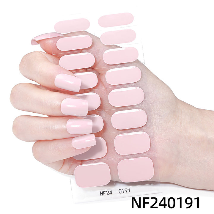 Glänzende Finish Gel-Nagel-Wickel