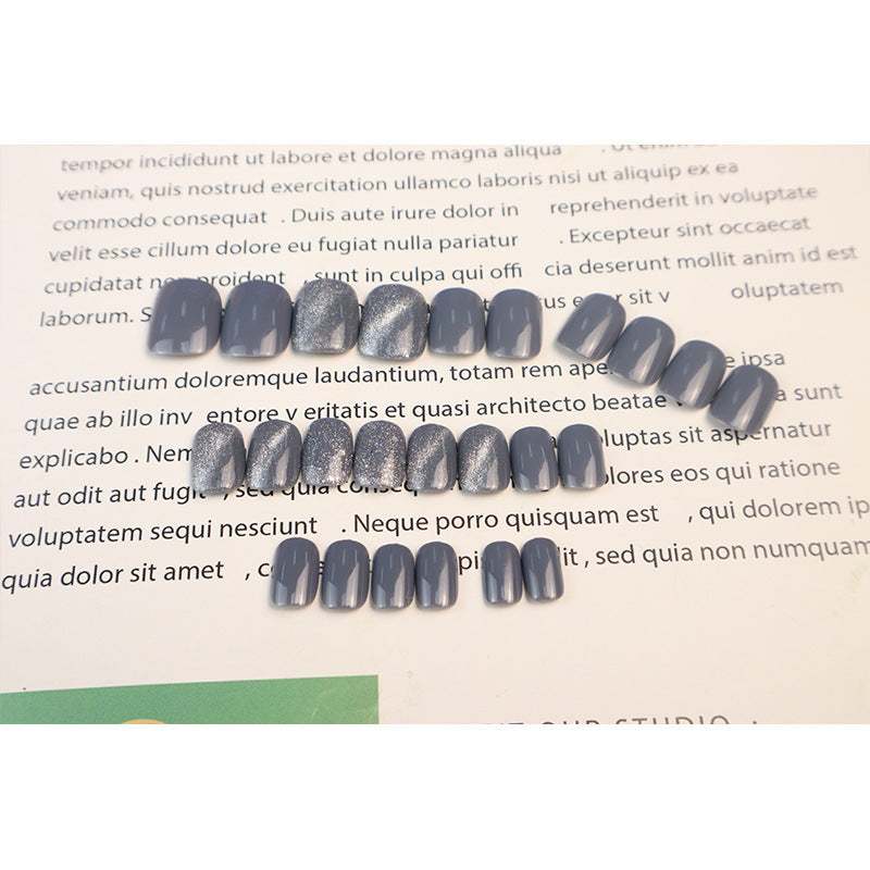 Glänzendes Ombre Druck-Nagelset Karnz