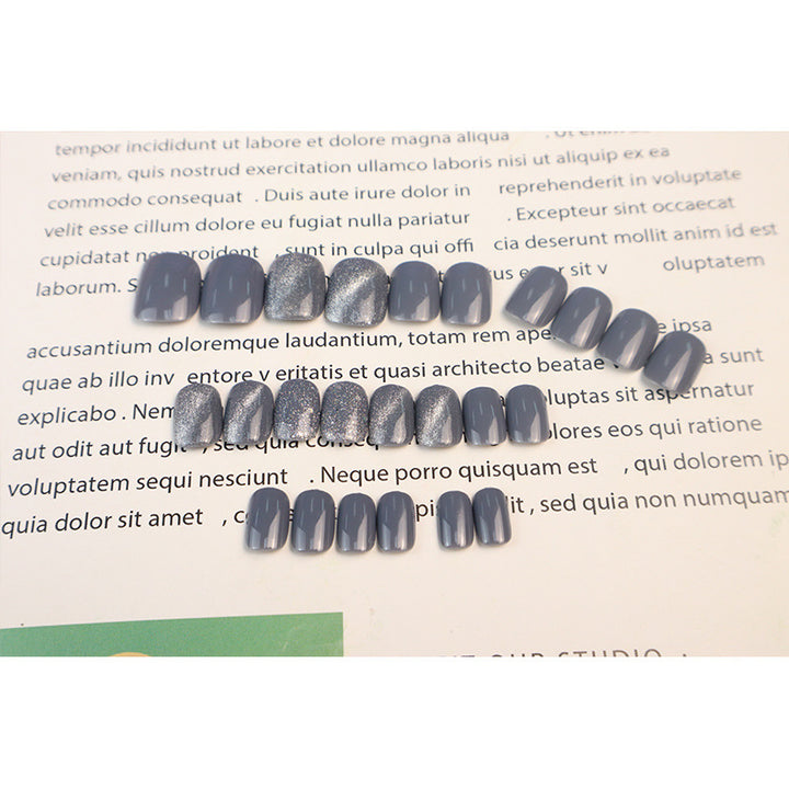 Glänzendes Ombre Druck-Nagelset Karnz