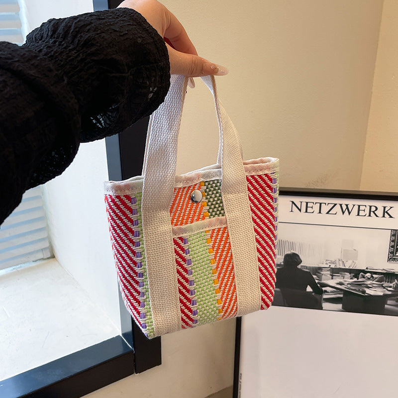 Bunte Gewebte Strandtasche Karnz