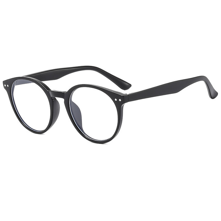Damen modische runde Sonnenbrille mit transparentem Rahmen und UV-Schutz Karnz