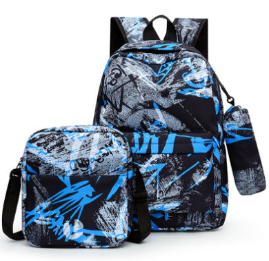 Graffiti-Druck Multifunktionaler Rucksack-Set Karnz