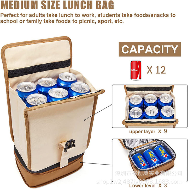 Isolierte Lunch-Kühltasche Rucksack Karnz