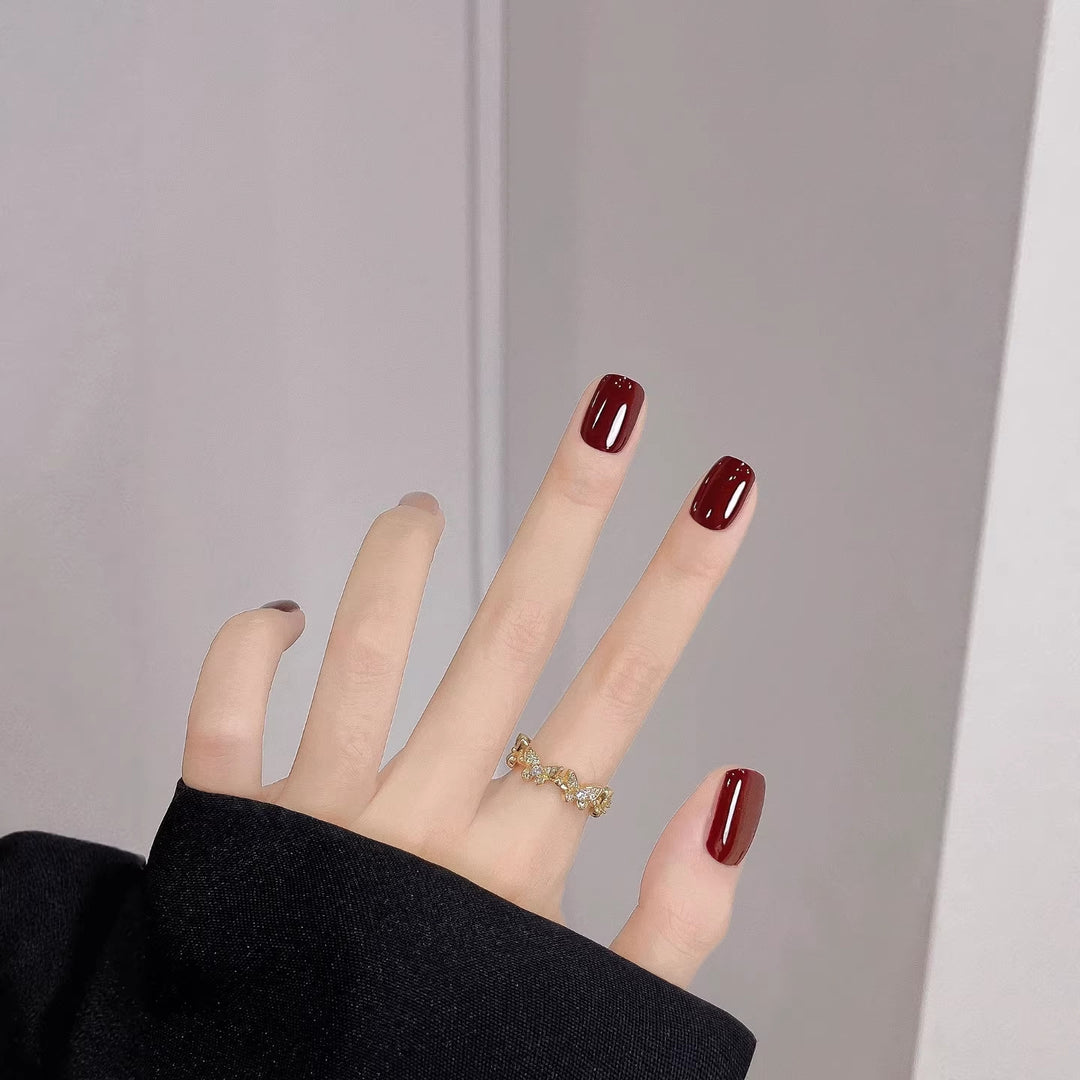 Luxuriöses Glänzendes Press-On Nagelset