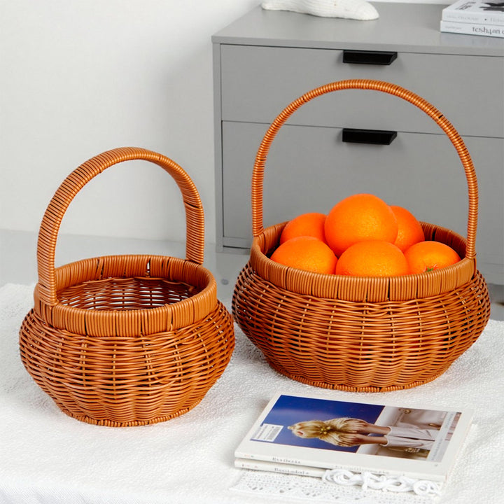 Handgefertigter geflochtener Picknickkorb Karnz