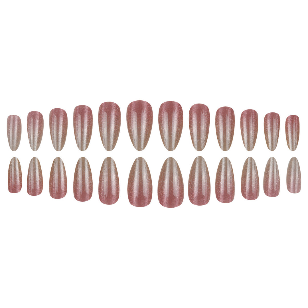 Elegante Glitter Ombre Press-On Nägel Karnz
